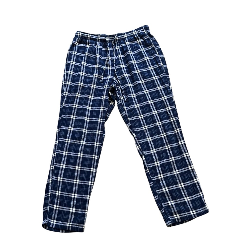 J.Crew Men's Pajama Pants - Blue Plaid, Size Large - Picture 2 of 8